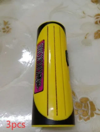 Red and yellow ABS stainless steel pet comb for dog and cat grooming