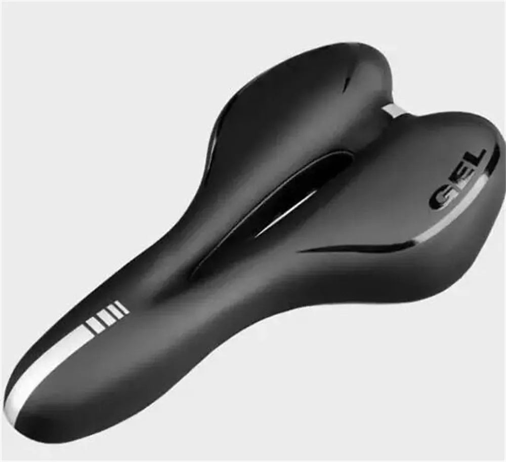 Thickened soft silicone bicycle cushion with waterproof cover, wrench, and tyre patch kit.
