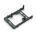 Military RC car metal alloy accessories including front bar, axles, motor box and black tyres