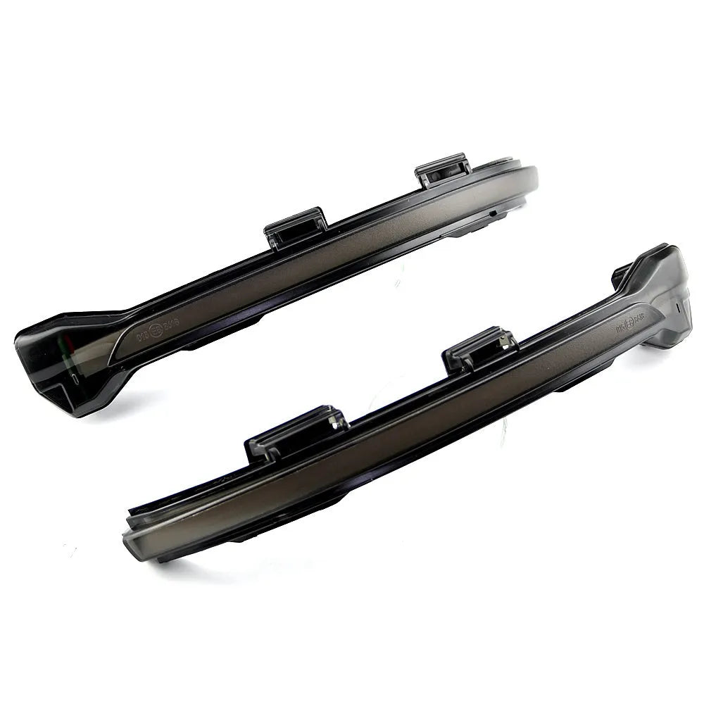 Car reversing mirror turn light LED for Volkswagen MK7 GTI R GTD with dynamic blue scanning and amber indicator, pair