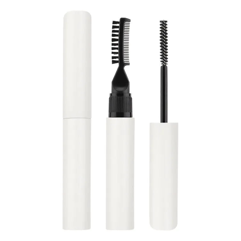 Eyebrow styling gel applicator in white or pink for natural brow shaping and long-lasting hold