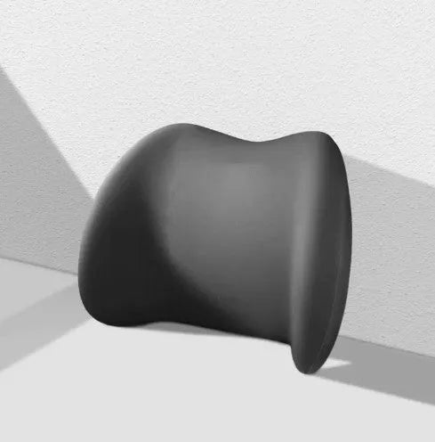 Memory foam car headrest and waist back cushion set in simple design