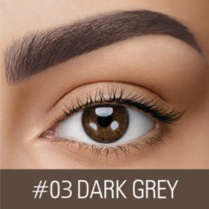Waterproof eyebrow cream pencil in dark grey and golden yellow shades