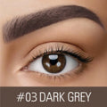 Waterproof eyebrow cream pencil in dark grey and golden yellow shades