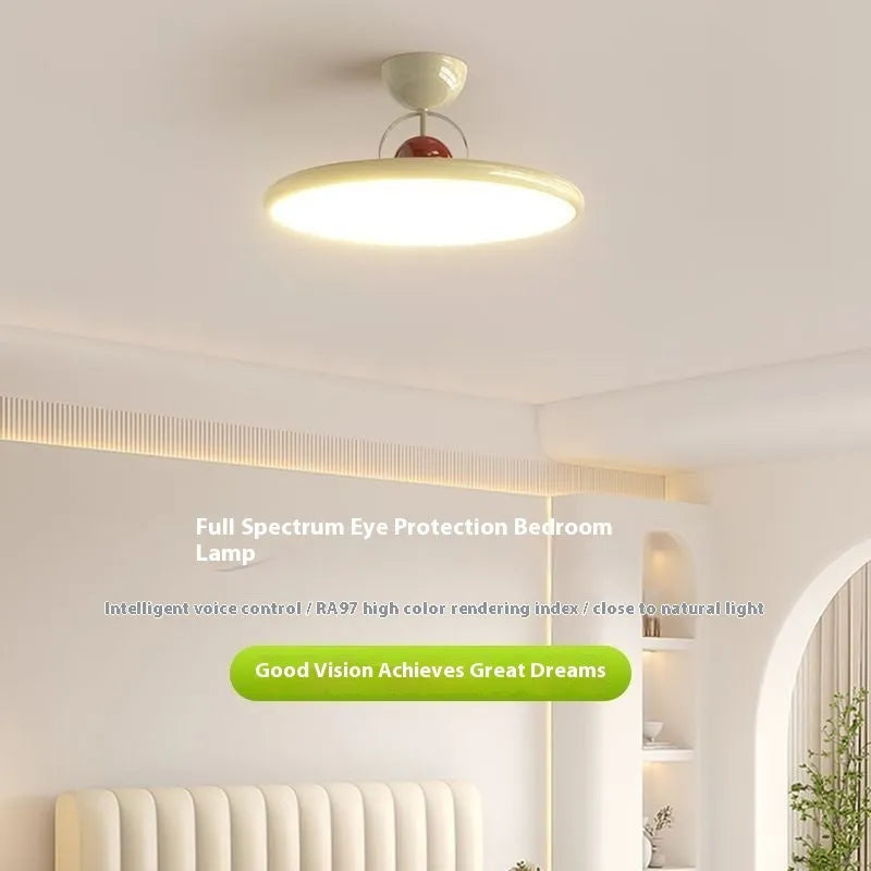 Modern Nordic ceiling light with full spectrum eye protection and smart dimming controls