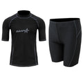 Men's quick-dry half sleeve nylon swimsuit for swimming and wading activities