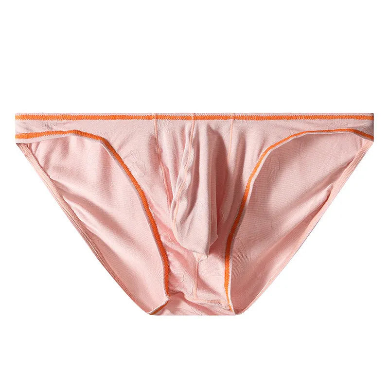 Men's Modal ice silk hip-lift underwear in multiple colour options showing front and back views