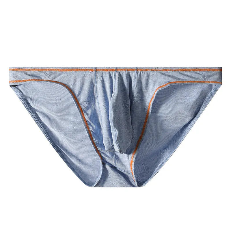 Men's Modal ice silk hip-lift underwear in multiple colour options showing front and back views