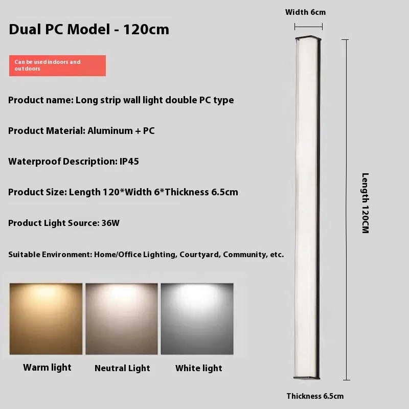 Modern outdoor wall lamp for villa hotel courtyard entrance lighting available in five sizes