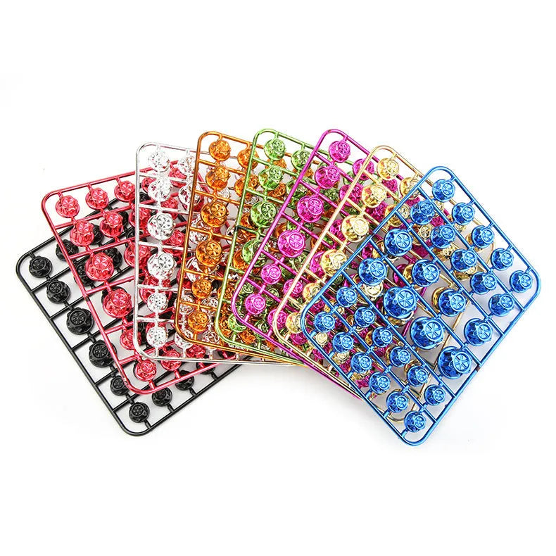 30-piece motorcycle ABS plastic screw cap set in eight colours for bolt covering