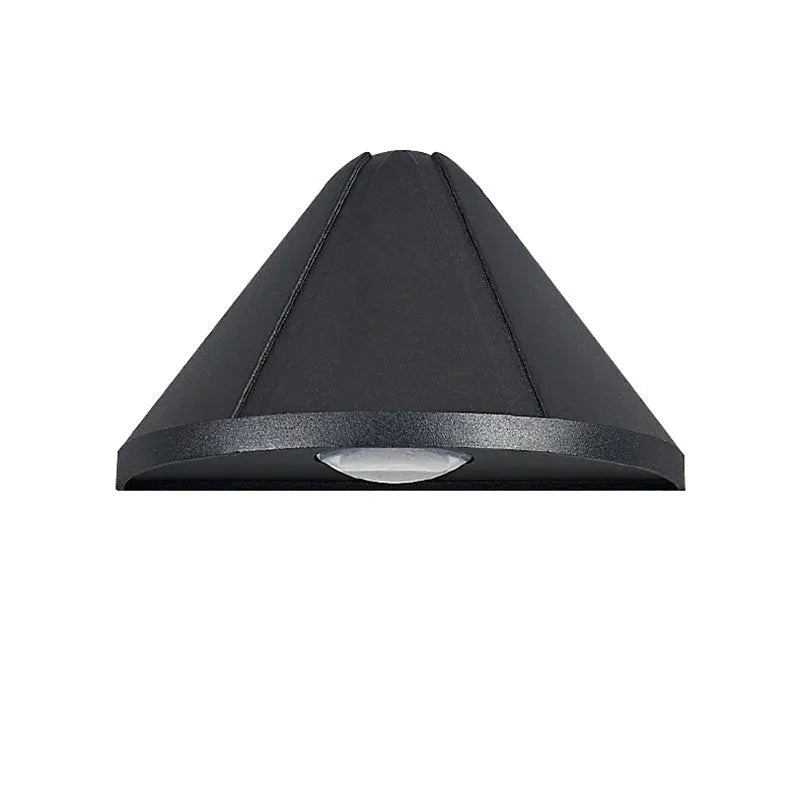 Black or white aluminium alloy waterproof IP65 LED lamp for courtyard or bedside.