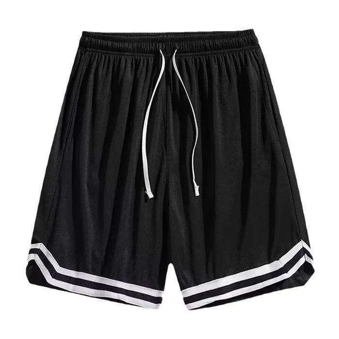 Men's gradient coloured loose fit cropped trousers in polyester fabric