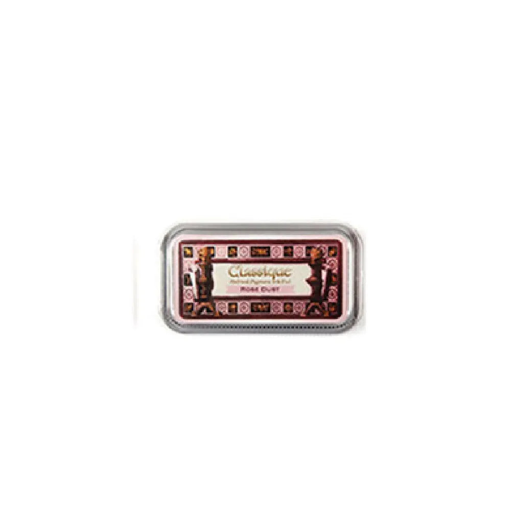 Rectangular quick-drying oily ink pad for rubber stamps in five colours.