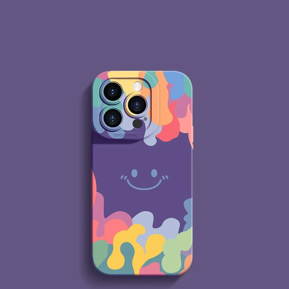 Fashion drop-resistant all-inclusive TPU phone case for iPhone in antique white