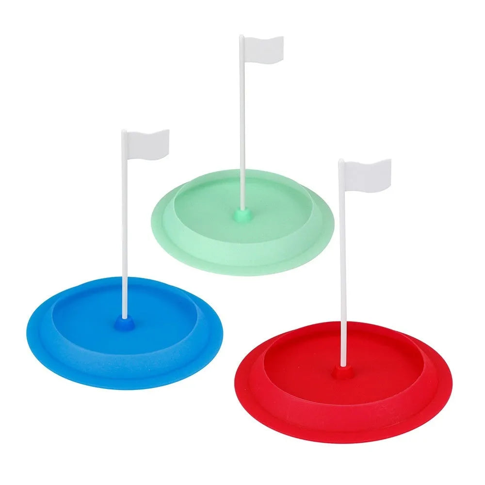Silicone green rubber putter plate indoor hole cup 16cm diameter for golf practice