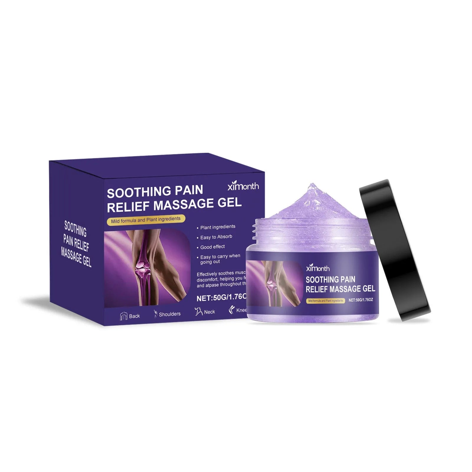 50g body joint care gel jar for universal skin types and daily topical application