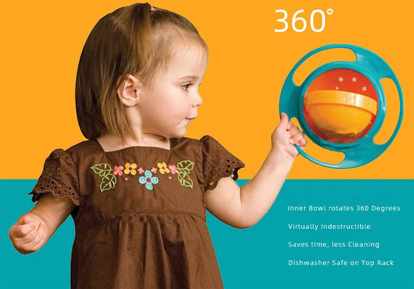 Children's rotating balance bowl in plastic, blue colour, suitable for toddlers over 24 months