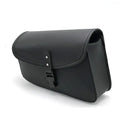 Black PU leather motorcycle swingarm saddlebag for Harley-Davidson Sportster.