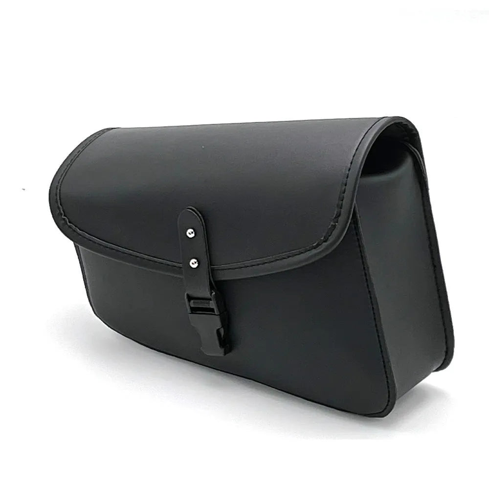 Black PU leather motorcycle swingarm saddlebag for Harley-Davidson Sportster.