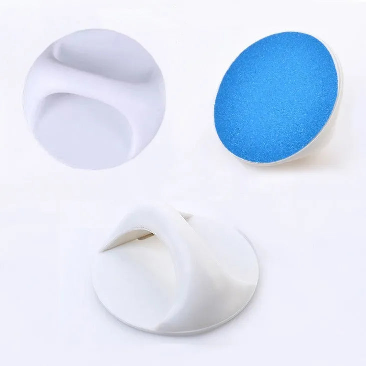 Square dog nail file with ergonomic handle in blue colour on a table