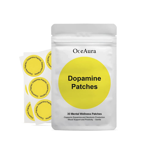 Pack of 30 body care auxiliary patches with collagen, hyaluronic acid and peppermint oil