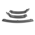 Bright black polypropylene front bumper lip spoiler for BMW 3 Series F30 F35 models.