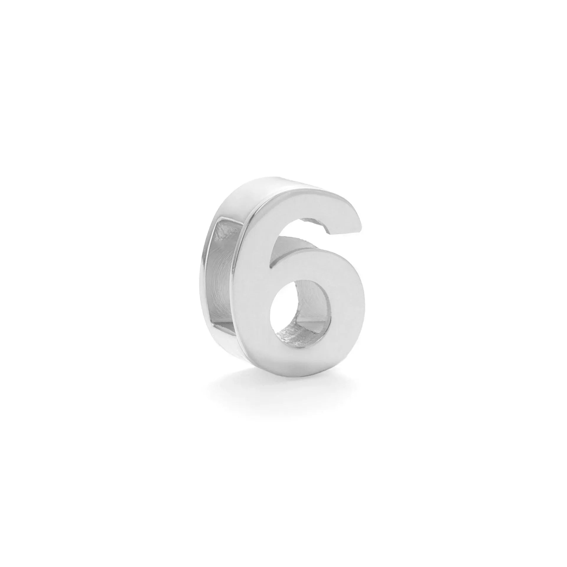 Titanium steel number letter necklace with 40.5cm chain and electroplated gold or silver finish