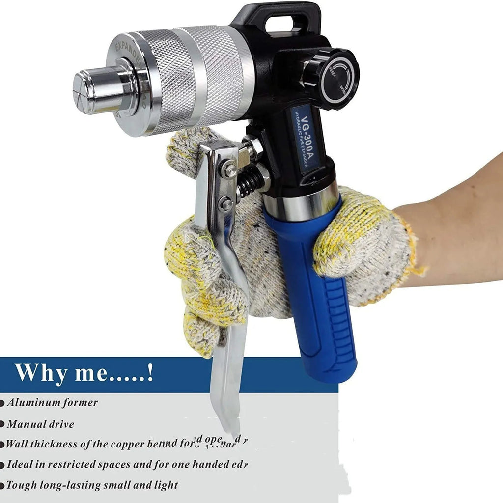 VG-300 style hydraulic tube expander for refrigeration maintenance made from high-strength alloy steel