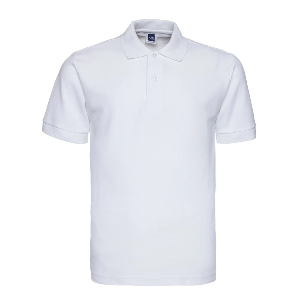 Men's solid colour lapel polo shirt in cotton blend fabric with short sleeves and loose fit