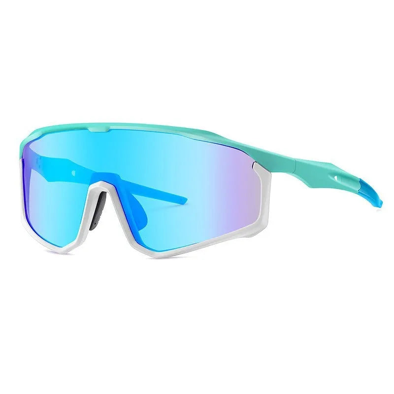 Full frame mountaineering goggles with colourful UV-protective PC lenses for climbing and snow sports.