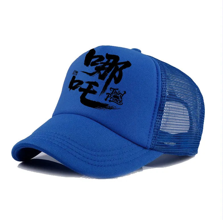 Men's white baseball cap with adjustable snapback strap and a curved visor on a plain background.