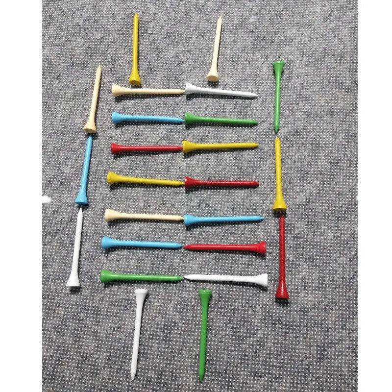 Golf ball tray nail seat with 100 multicolour pins in a 7-slot format