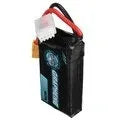 1200mAh 7.4V 2S lithium polymer RC battery pack for remote control cars and model ships.