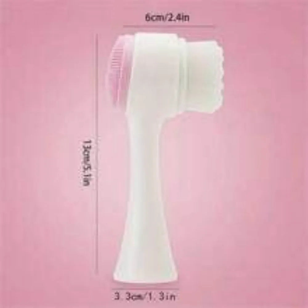 Blue and pink easy clean nylon pet paw brush grooming tool for dogs and cats