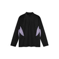Man wearing a solid beige lightweight long sleeve polyester casual top