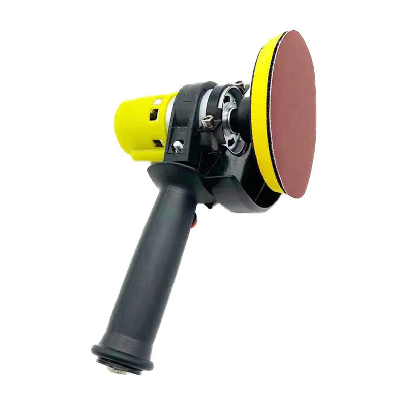 Black handheld mini electric seam polisher 180W with 100mm grinding disc and speed power supply