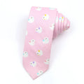 Men's narrow cotton bow tie with printed cartoon patterns in Korean casual style