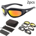 Tactical polarised sunglasses with PC frame for outdoor cycling