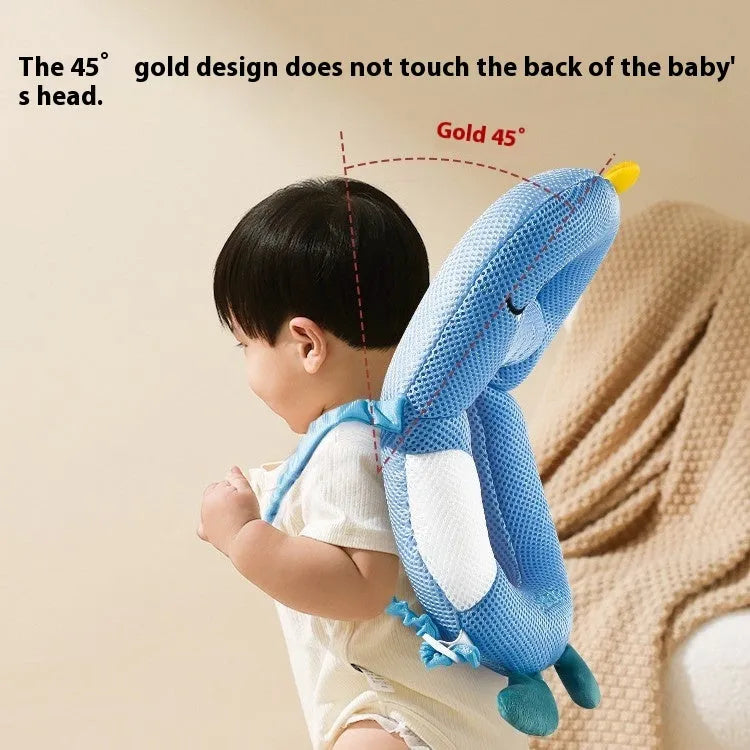 Baby anti-collision pillow and kneepad set in cartoon dinosaur, bee, rabbit, and chicken designs