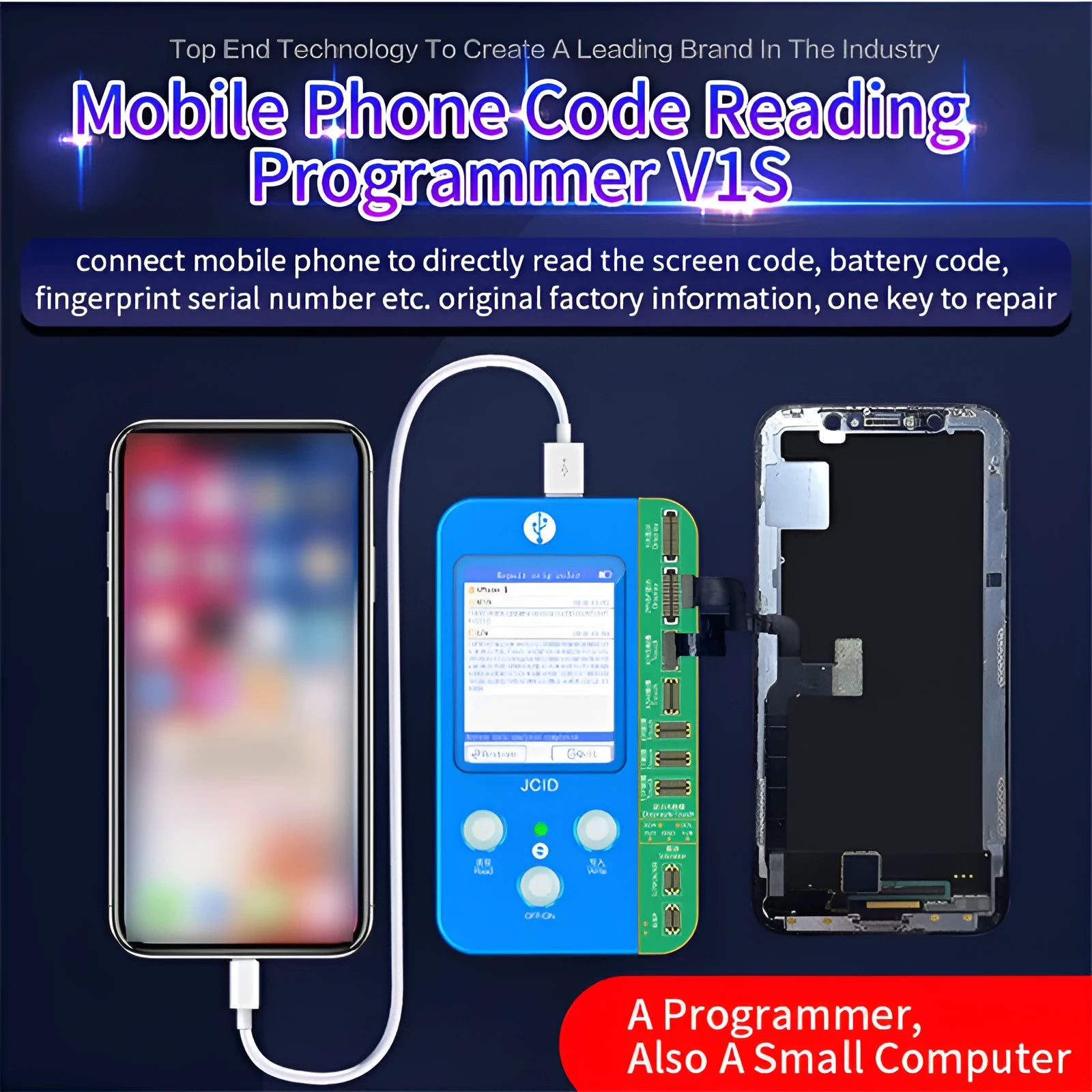 V1SE Pro original colour repair instrument for Sincere iPhone lattice line and IC detection.