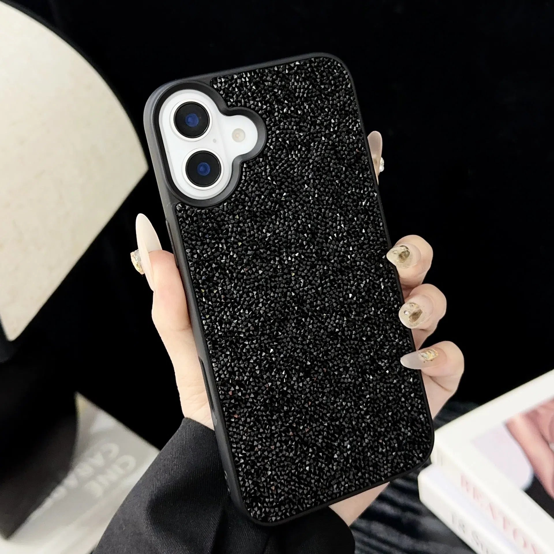 Luxury full diamond handmade phone case for IP17 series anti-drop anti-wear in six colours