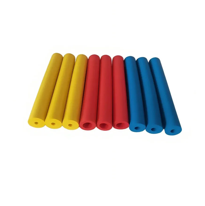 Rubber auxiliary grip hose in 10mm and 18mm sizes for organising tableware and pens.