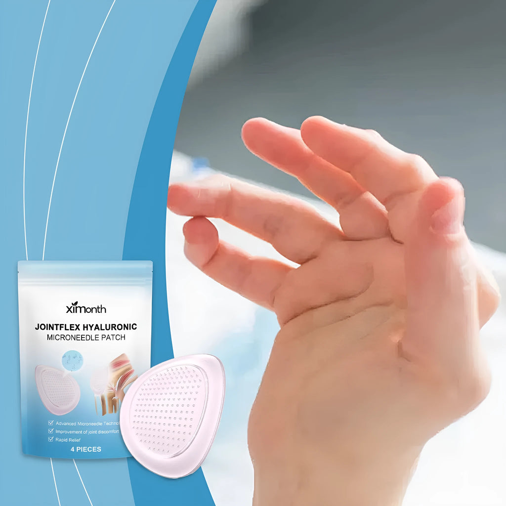 Four curcumin joint care microneedle patches for topical pain relief