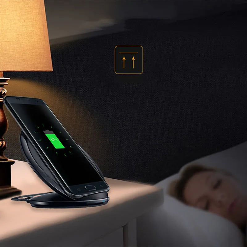 Qi wireless fast charger for Samsung Galaxy Note Edge in black or white colour options