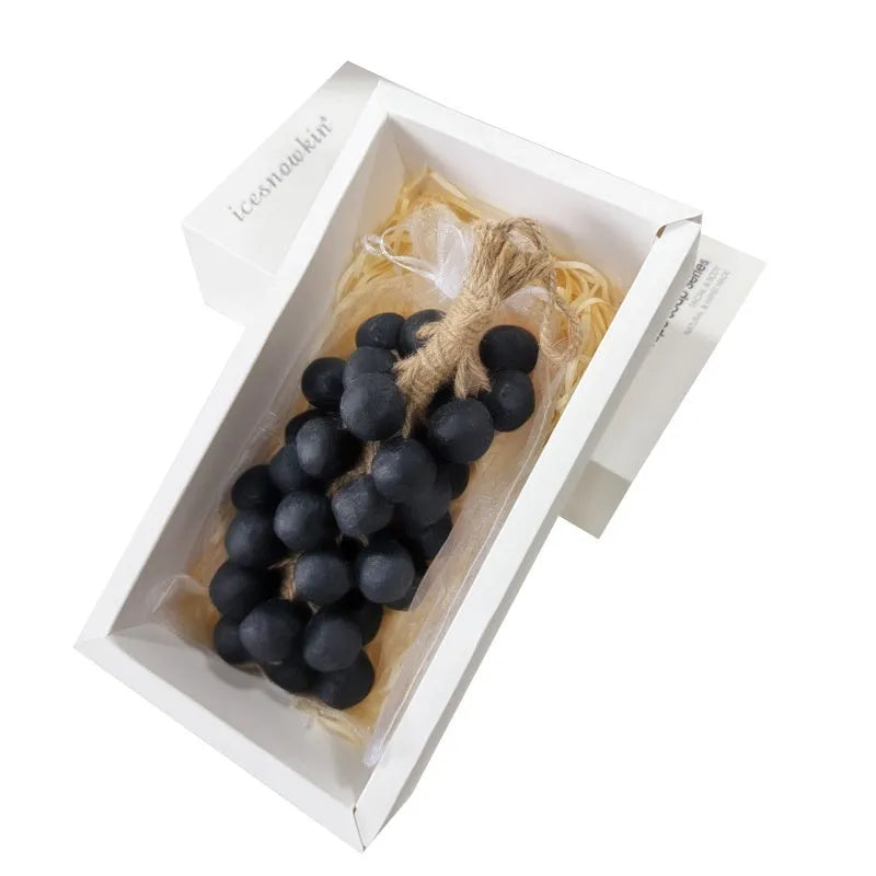 Handmade grape soap 120g bar in black, green or purple with bulk packaging options
