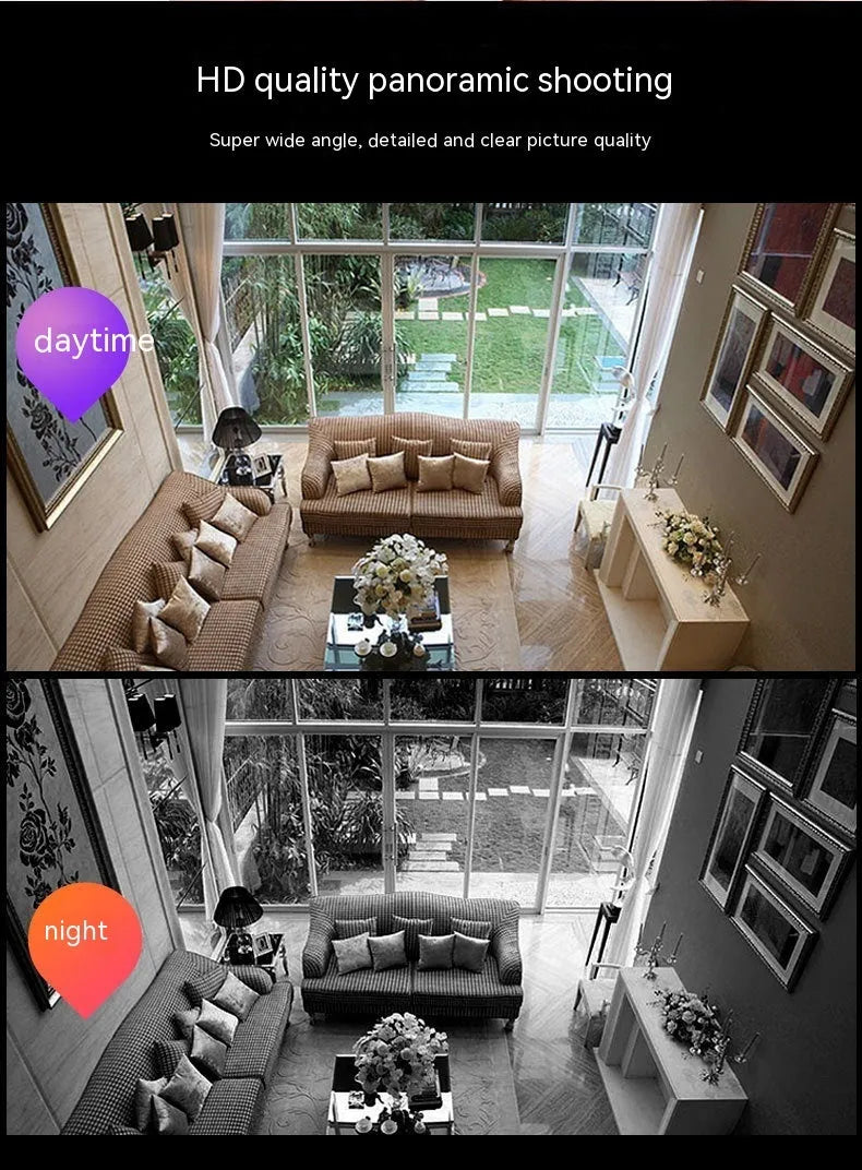 Dual band outdoor night vision light bulb camera in 100W or 200W with 720p or 1080p and smart night vision