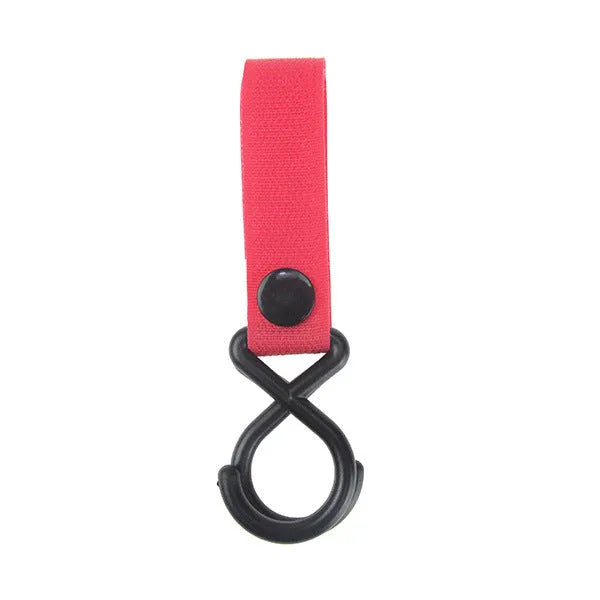 Nylon luggage velcro hook in assorted colours on white background with independent OPP packaging.
