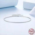 S925 sterling silver snake bones chain bracelet for women with electroplated BSB226 finish and bone-shaped links