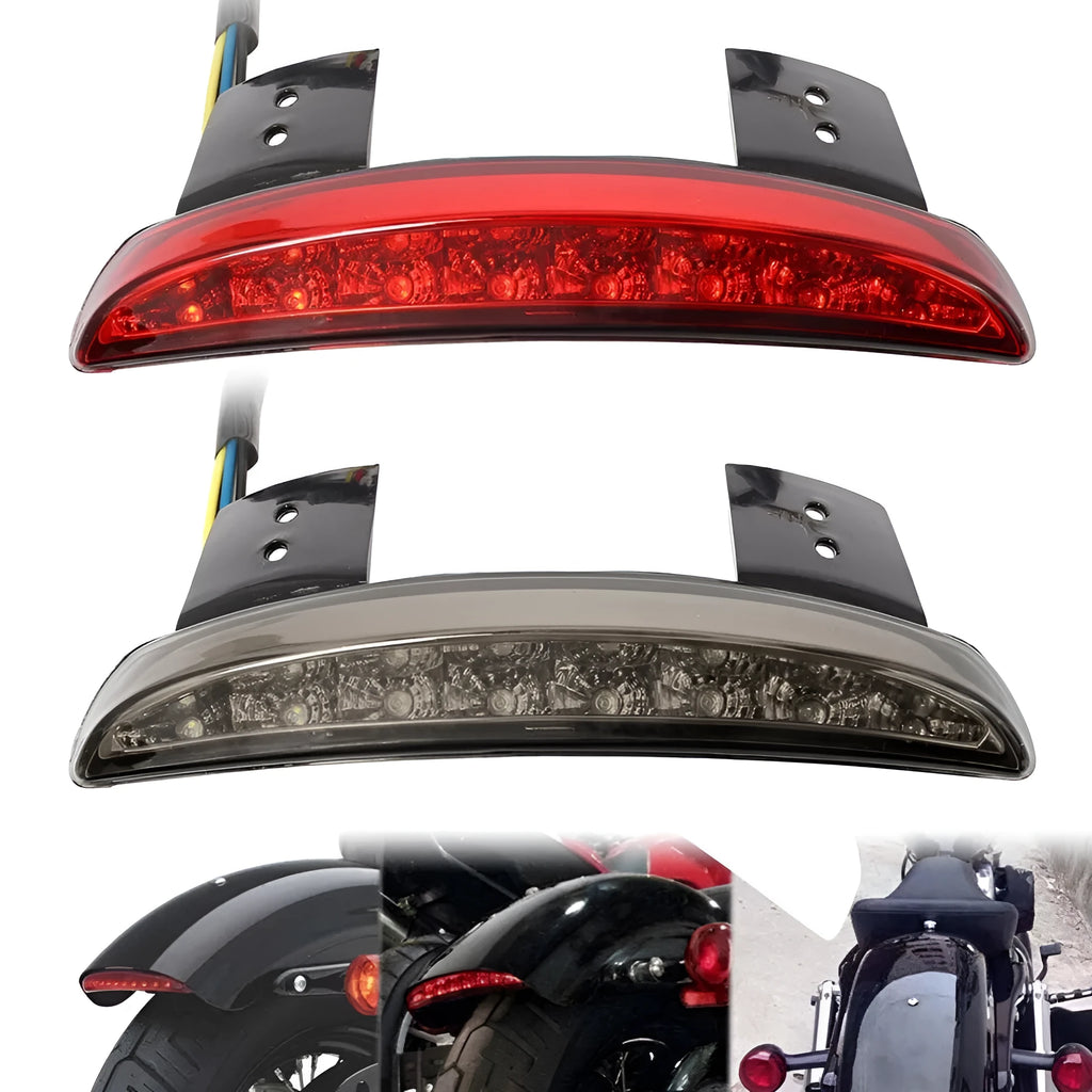 LED rear brake taillight for XL883 and 1200 motorcycles in red grey or white finish