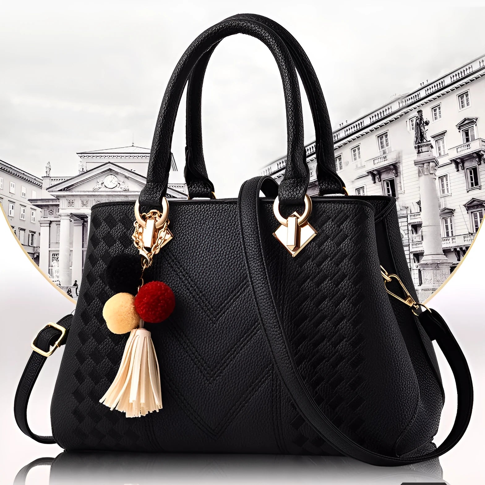 Ladies hand bag crossbody luxury handbag PU leather zipper closure multicolour black grey khaki purple royal blue wine red